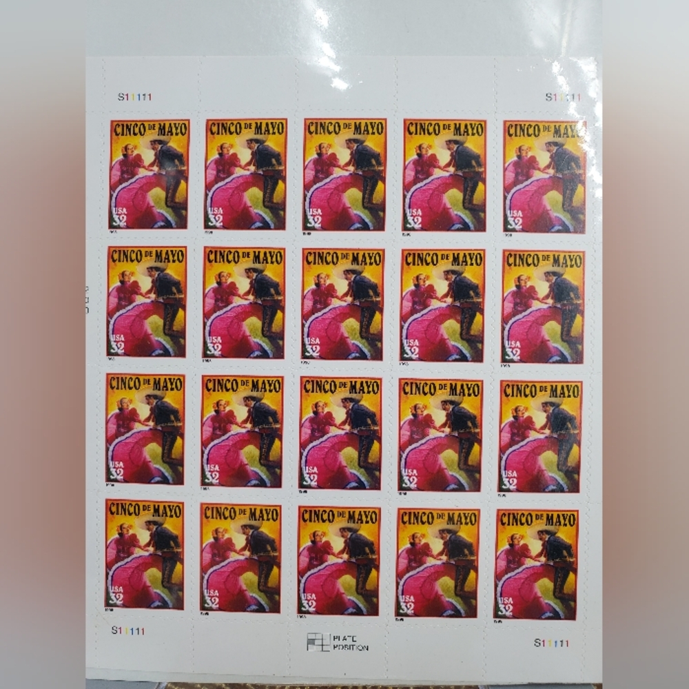 1998 Complete Cinco De Mayo sheet MNH